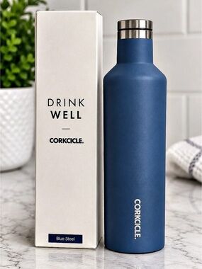 Corkcicle Drink Well Blue Like New